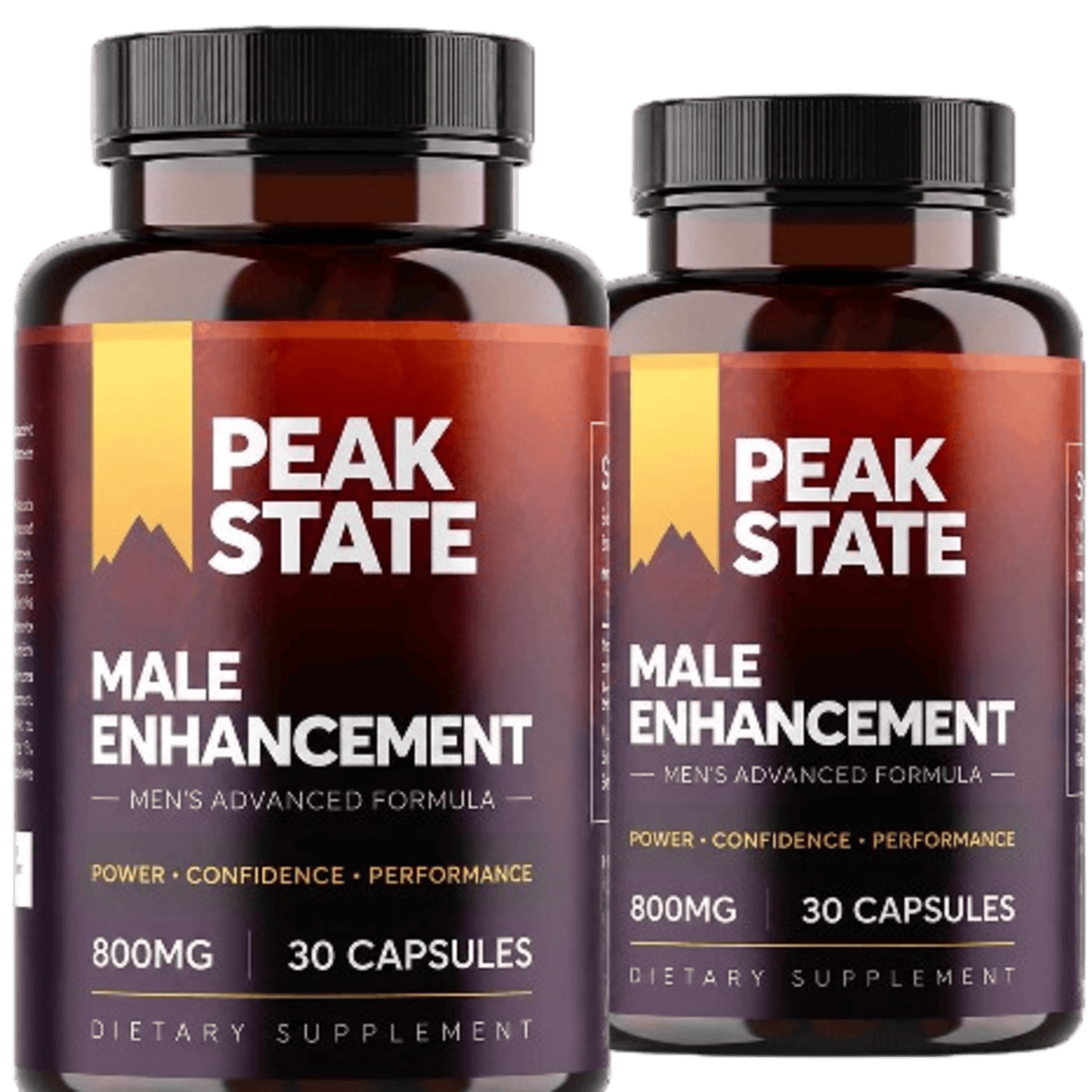 Peak State Male Enhancement bottles - 800MG, 30 capsules